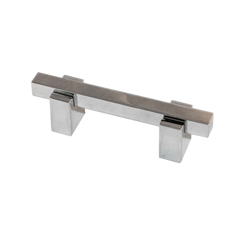 Contemporanea brass plain knob with two holder - ilbronzetto