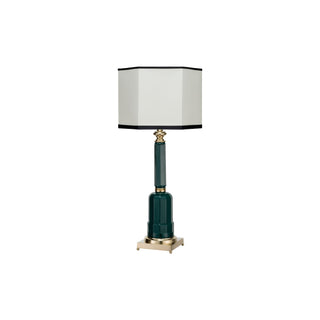 Lampada da tavolo Jacaranda in ottone verde bluastro - ilbronzetto