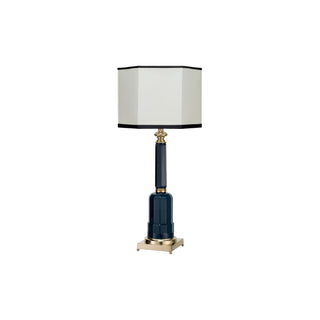 Lampada da tavolo Jacaranda in ottone blu-verde - ilbronzetto