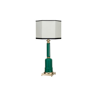 Lampada da tavolo Jacaranda in ottone verde turchese - ilbronzetto