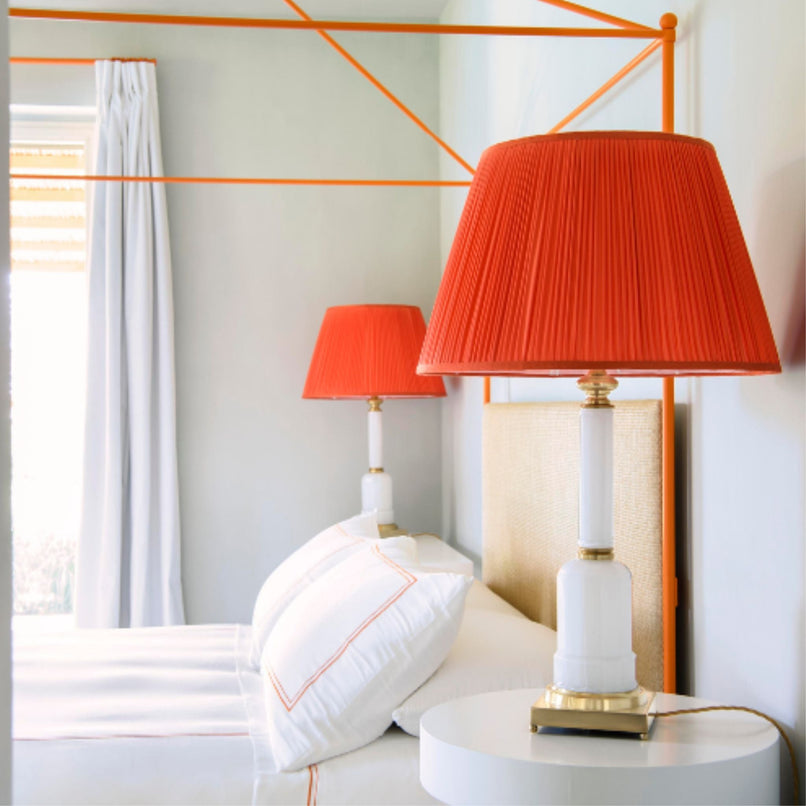 Jacaranda white brass table lamp - ilbronzetto
