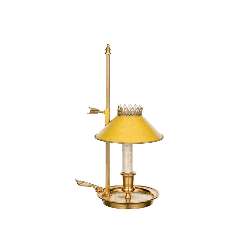 Luxury bronze structure bouillotte with adjustable lampshade - ilbronzetto