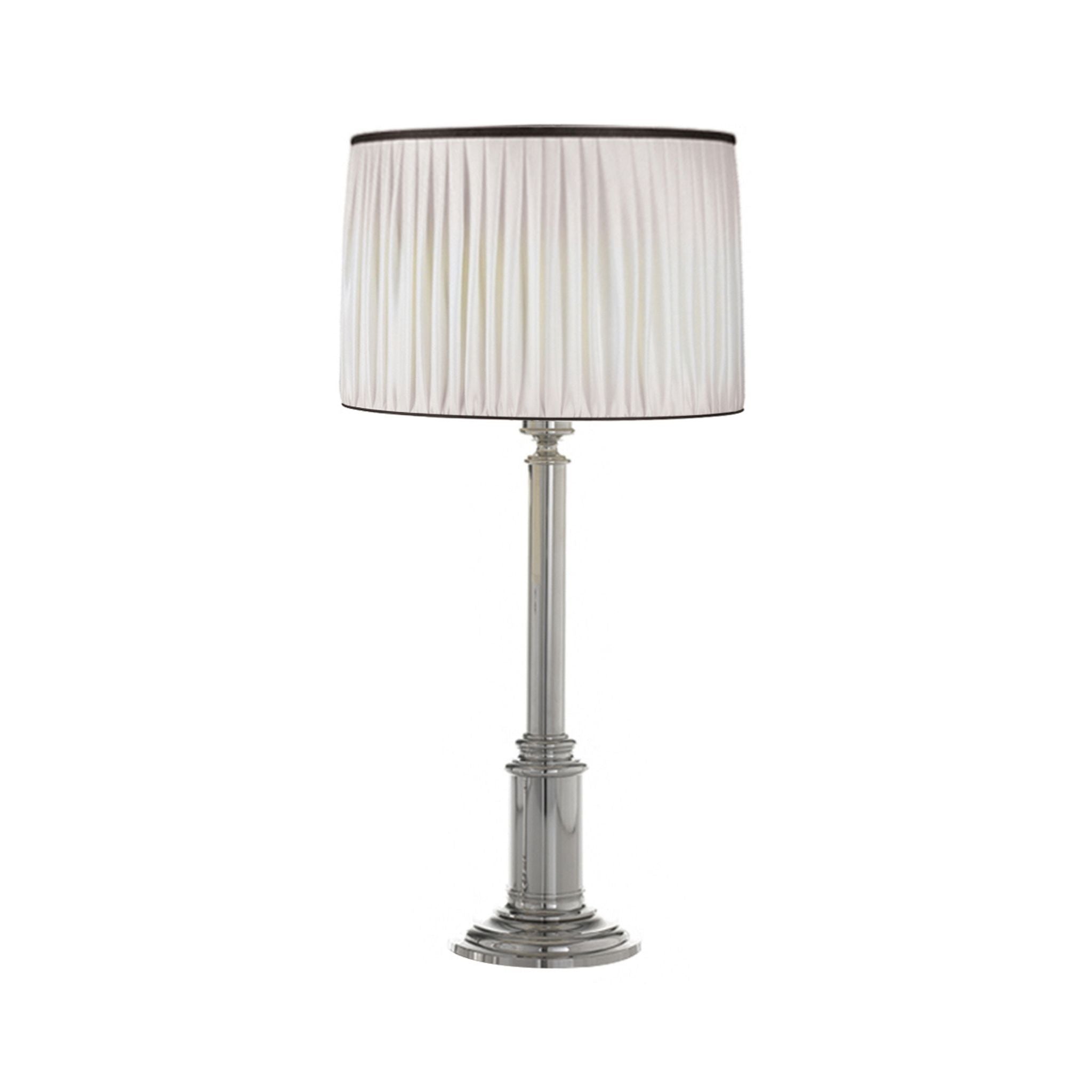 Lampada da tavolo a colonna in ottone Novecento - ilbronzetto