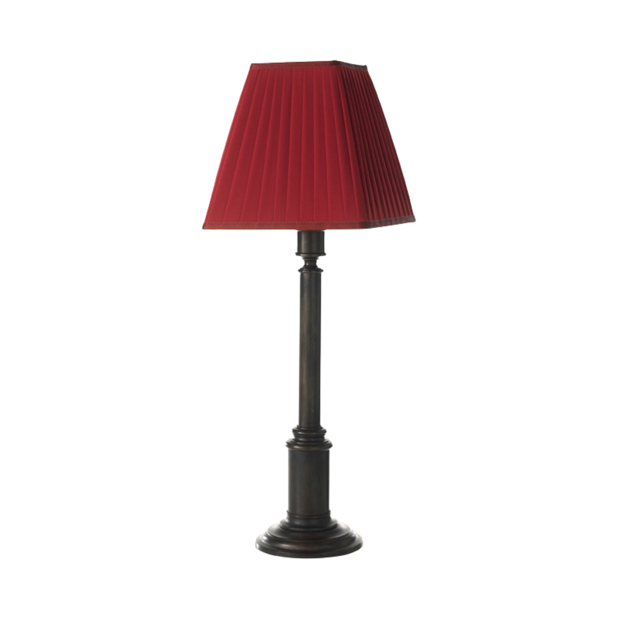 Lampada da tavolo a colonna in ottone Novecento - ilbronzetto