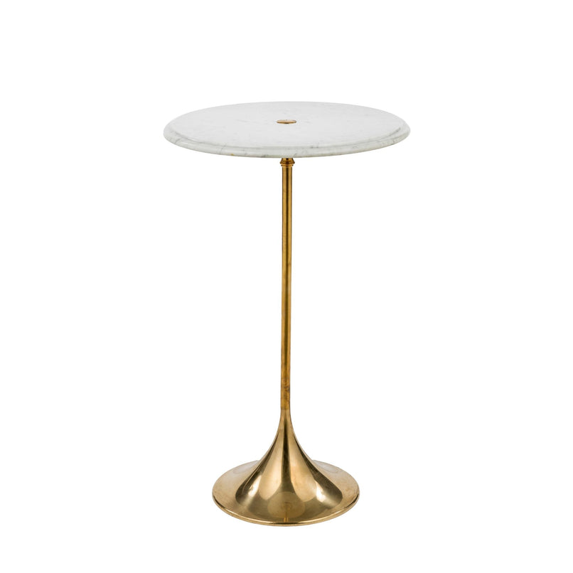 Novecento brass round side table - ilbronzetto