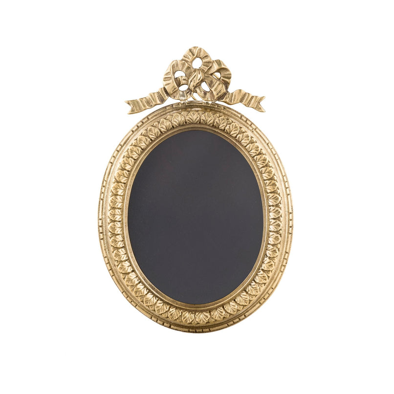 Sissi decorated brass frame with ribbon - ilbronzetto