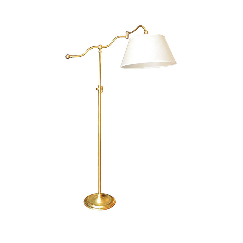 Studio brass reading floor lamp - ilbronzetto
