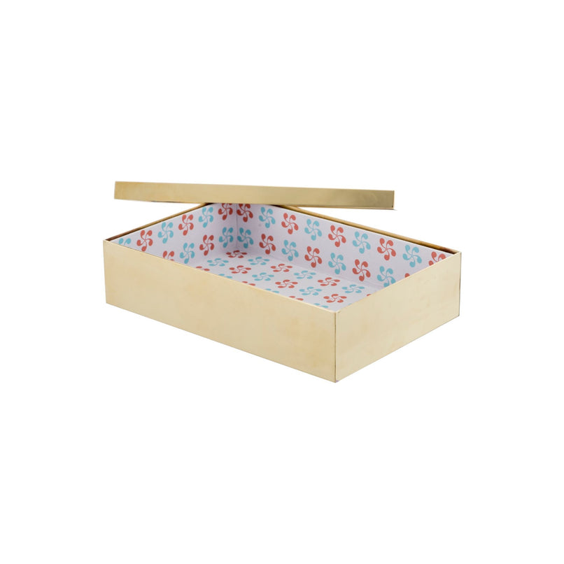 Treasure brass rectangular box - ilbronzetto