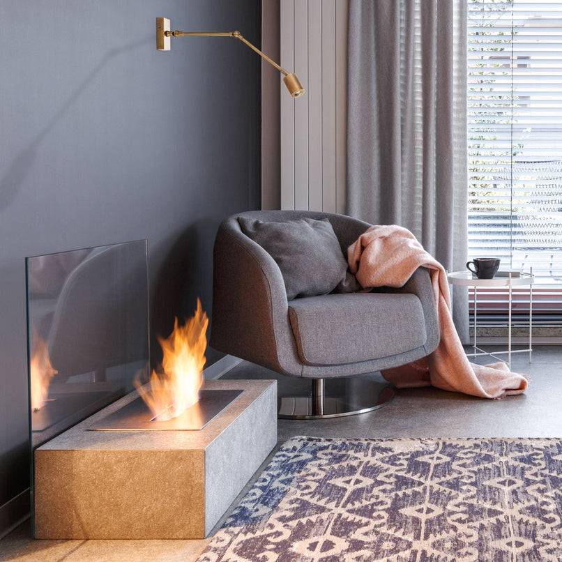 Urban brass spot light with long joints - ilbronzetto
