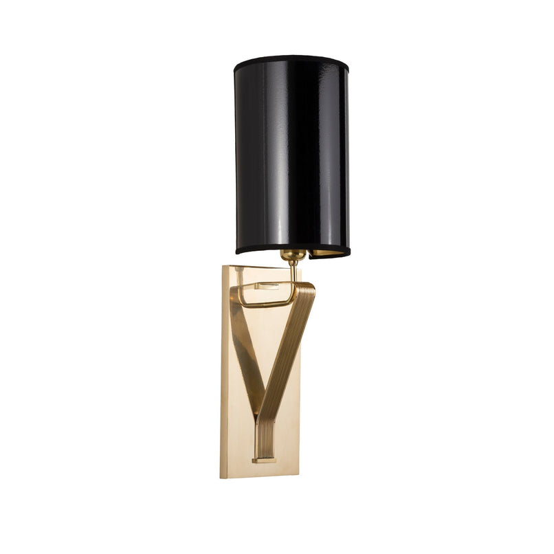 Urban brass wall light with pvc lampshade - ilbronzetto