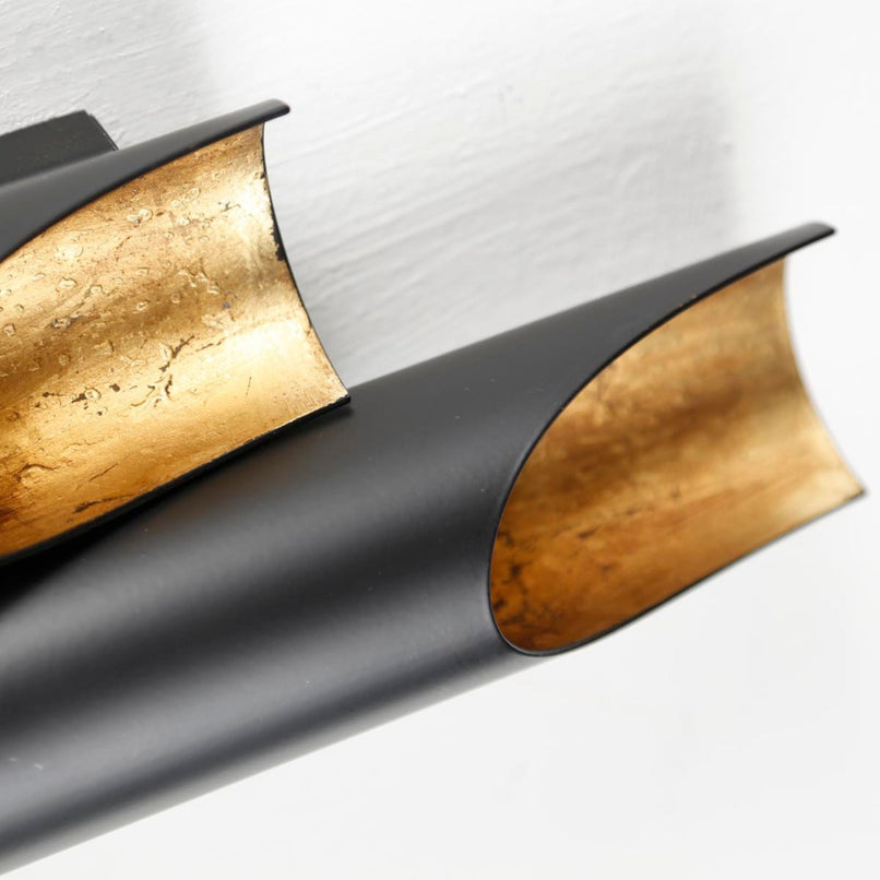 Urban half organ pipes wall light with painted alluminium structure - ilbronzetto