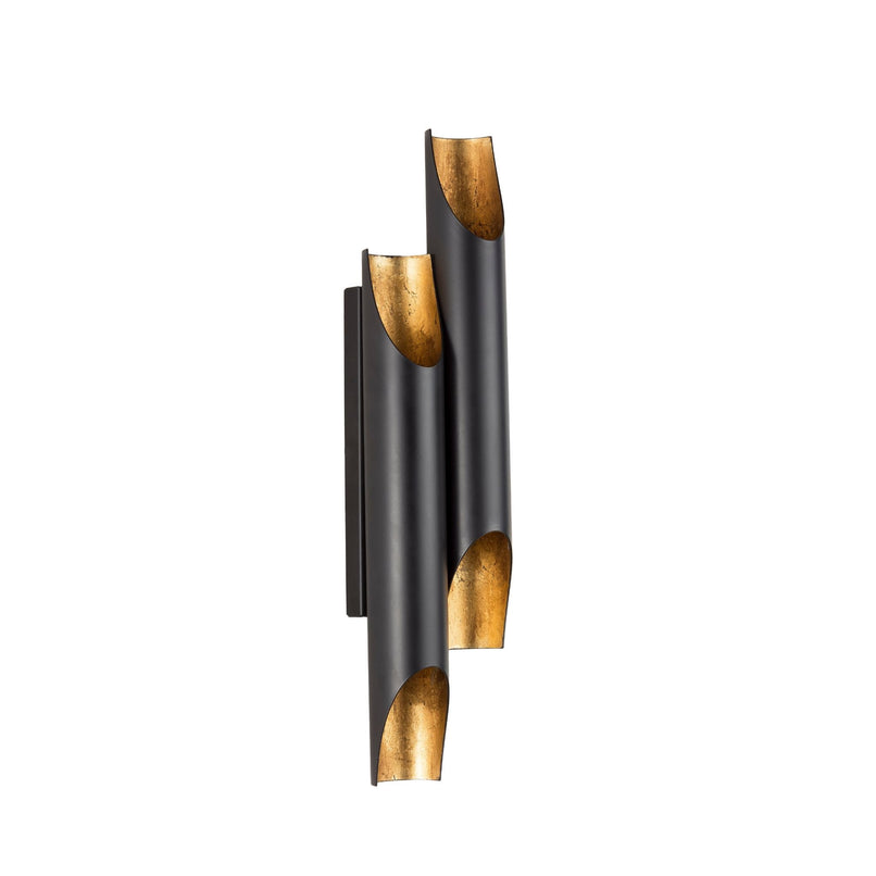 Urban half organ pipes wall light with painted alluminium structure - ilbronzetto