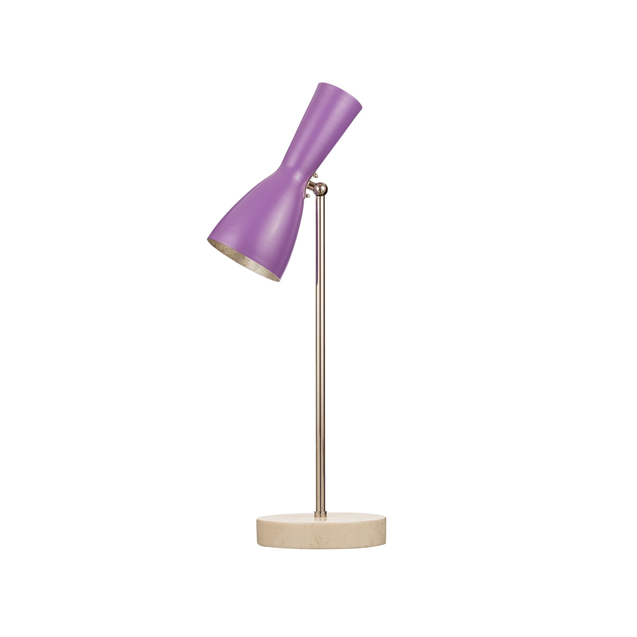 Lampada da tavolo Wormhole in ottone viola perlato - ilbronzetto